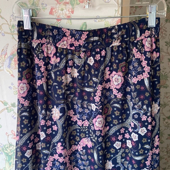 NWT Loft XS Floral Godet Maxi Skirt - Picture 2 of 8